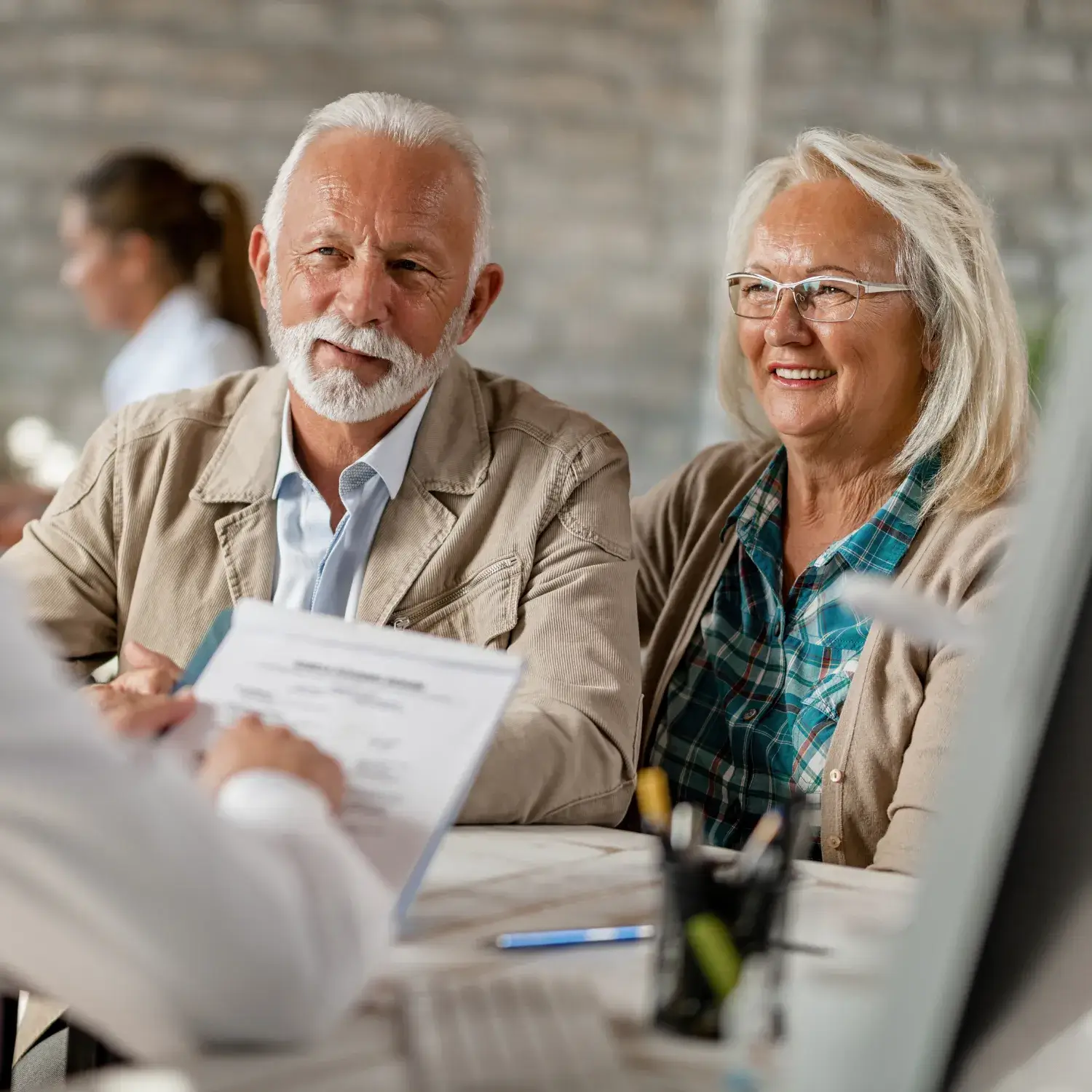 Patients Consulting with Doctor